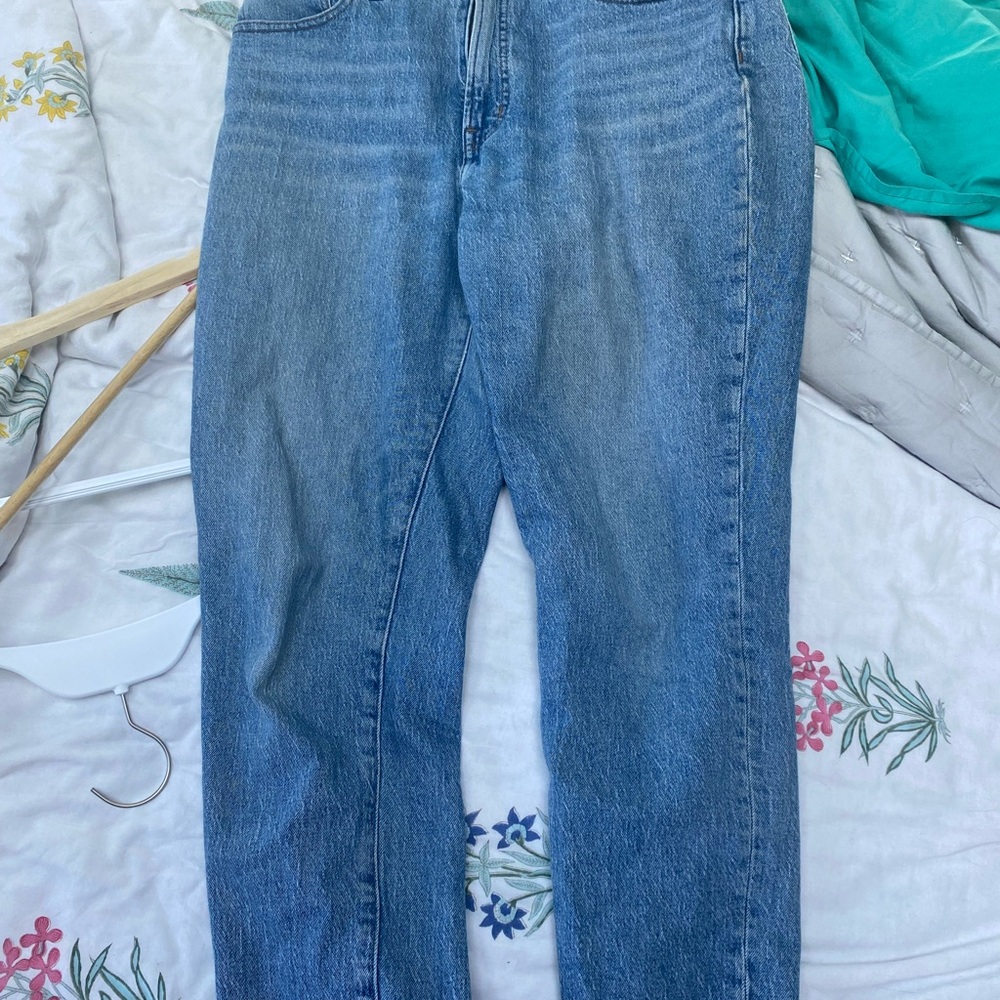 Madewell Blue Straight Leg Jeans Classic Denim
